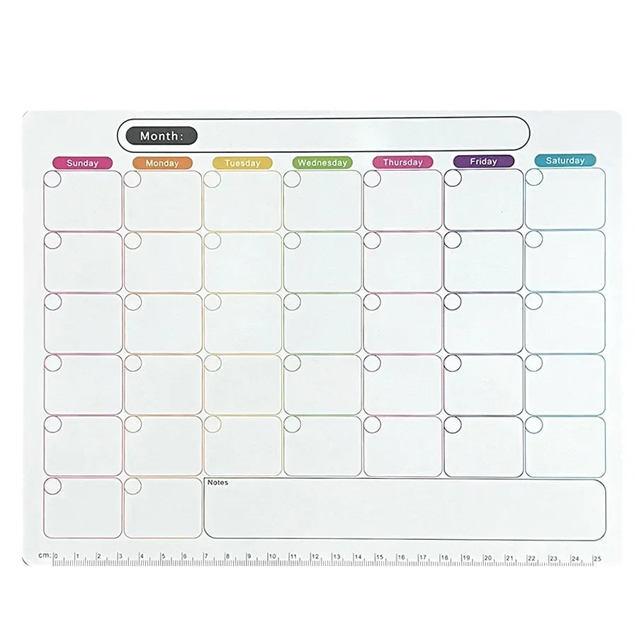 Magnetic Calendar Sticker (Productivity Edition)